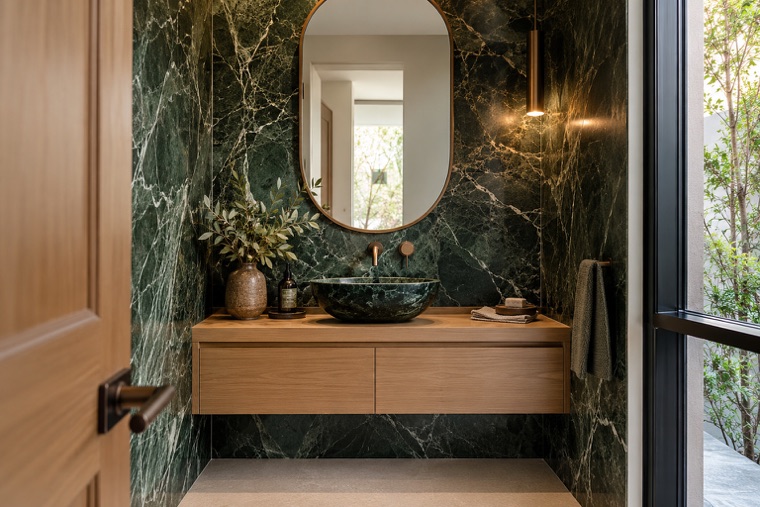 Porcelain slab interior