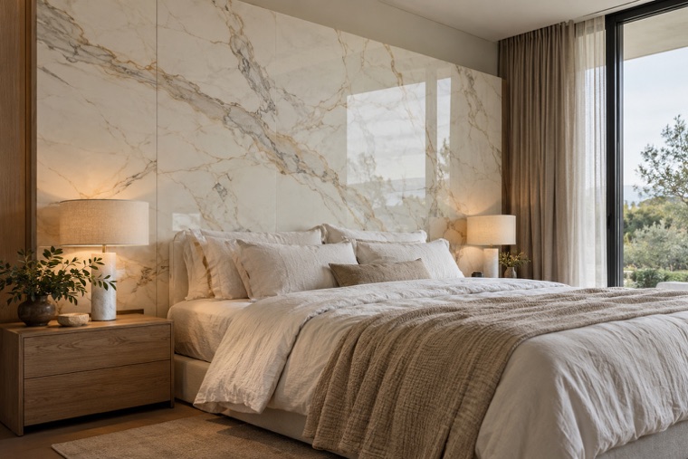 Porcelain slab interior