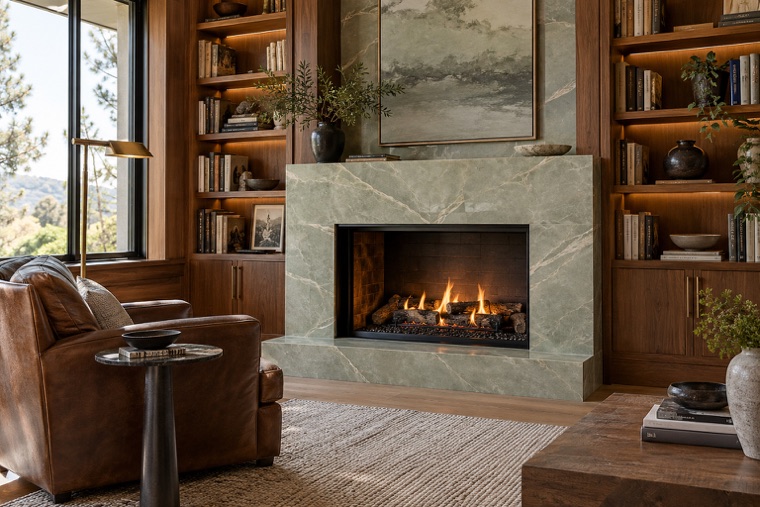 Porcelain slab interior