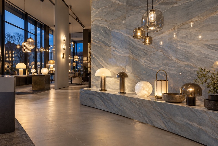 Porcelain slab interior