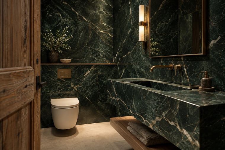 Porcelain slab interior