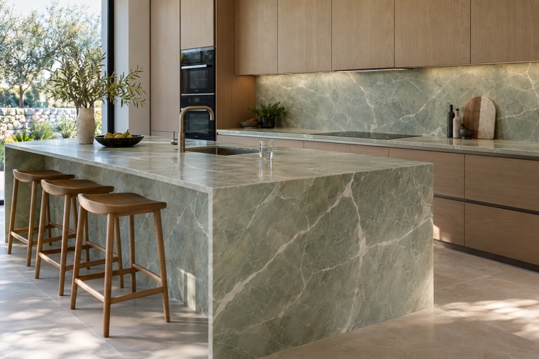 Porcelain slab interior
