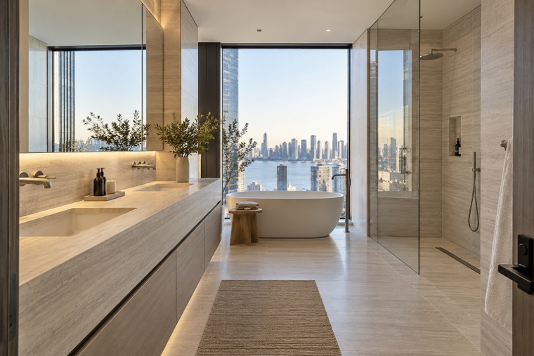 Porcelain slab interior