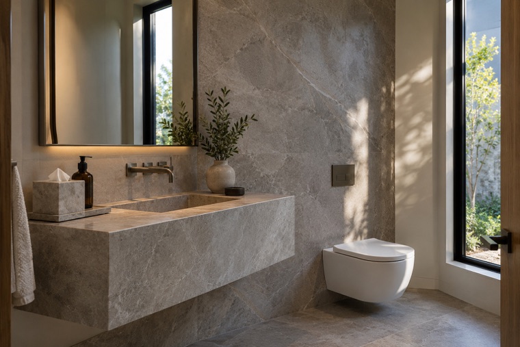 Porcelain slab interior