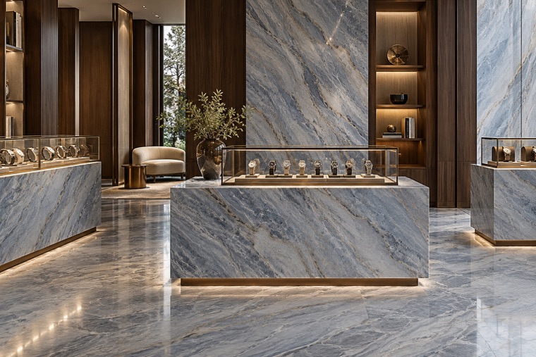 Porcelain slab interior