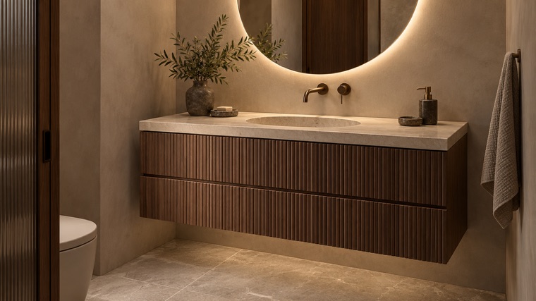 Made-to-measure vanity