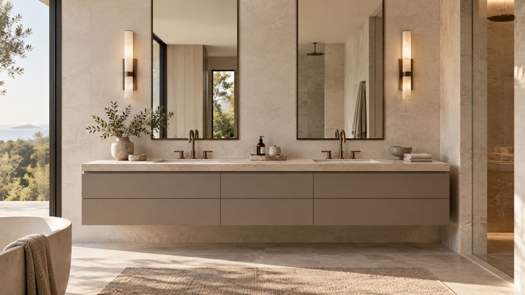 Made-to-measure vanity