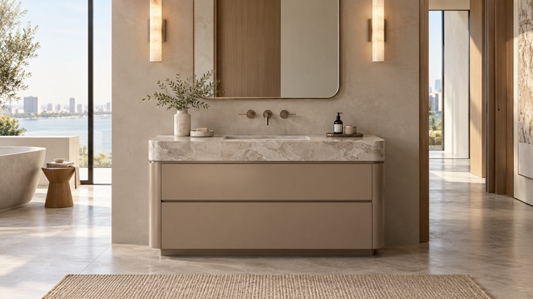 Made-to-measure vanity