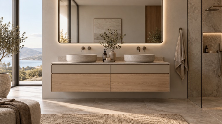 Made-to-measure vanity