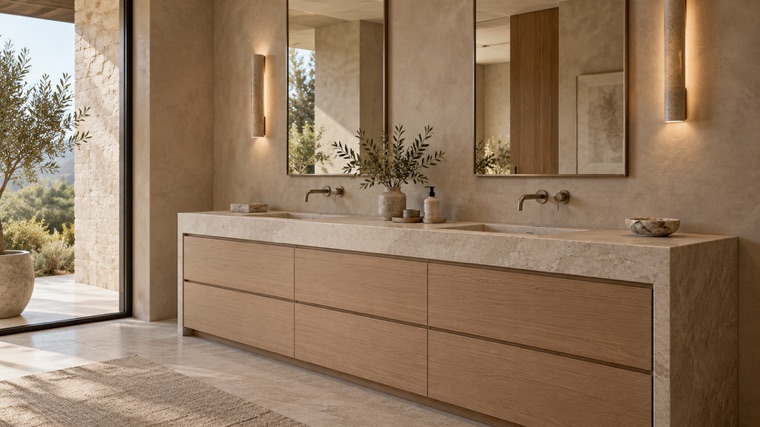 Made-to-measure vanity