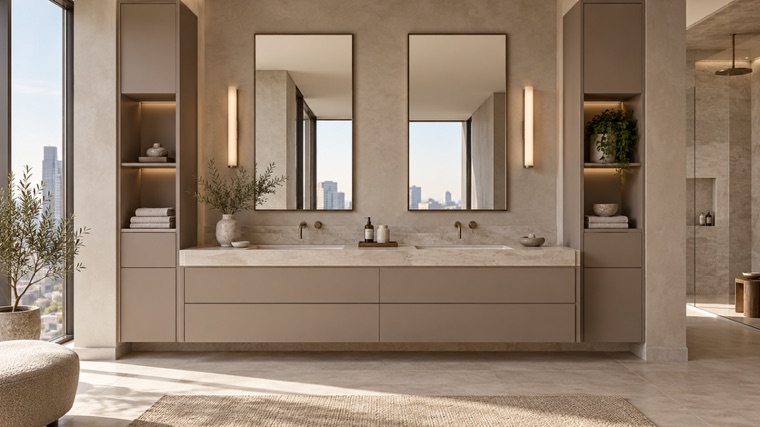 Made-to-measure vanity