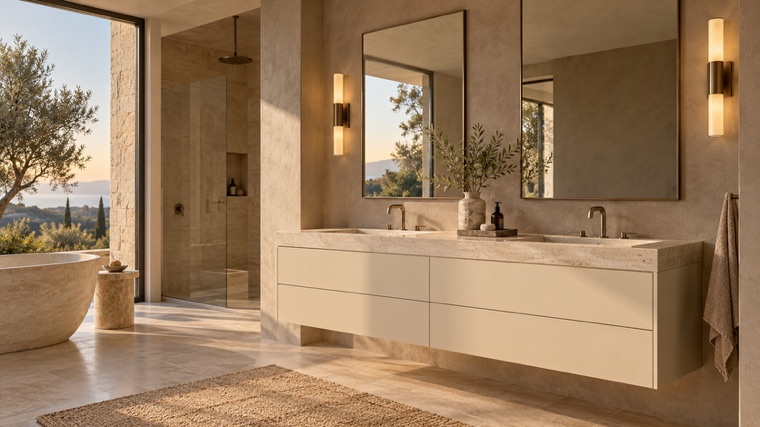 Made-to-measure vanity