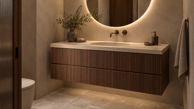 Made-to-measure vanity